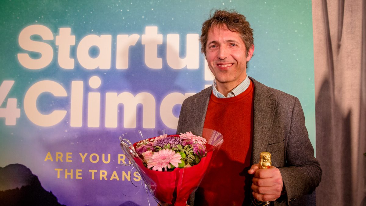 Gustav Forsberg är vd på företaget NitroCapt, som vann Startup 4 Climate 2022.