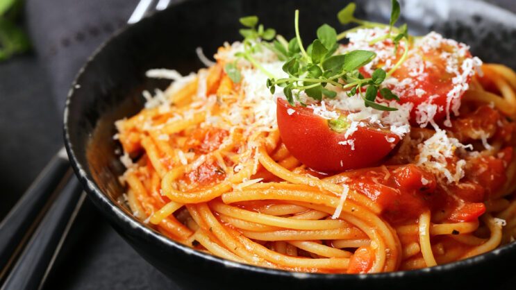 Spagetti pomodoro.